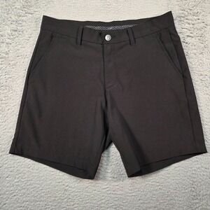 Primo Golf Shorts Mens 32 Black Slim Fit Stretch Athletic Performance 7in